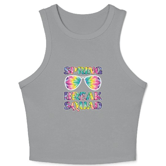 Spring Break Squad Summer Vacation Spring Break Crop Tank Top