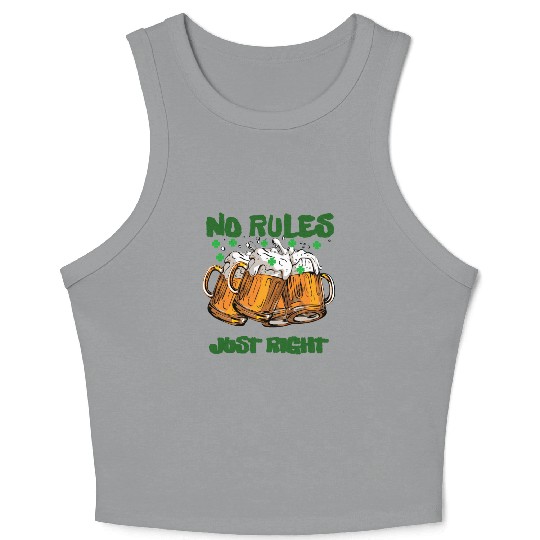 st paddy funny day, green beer Irish day Crop Tank Top