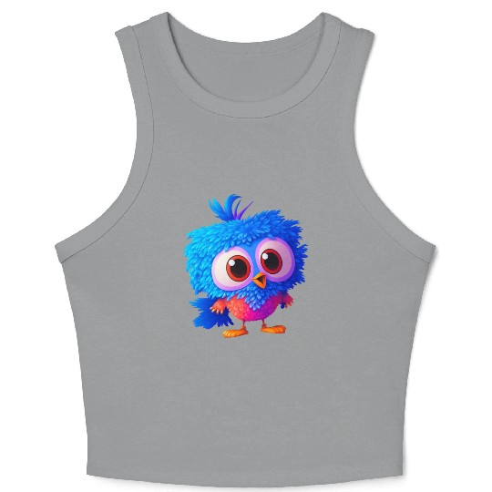 Beautiful cute owl Crop Tank Top