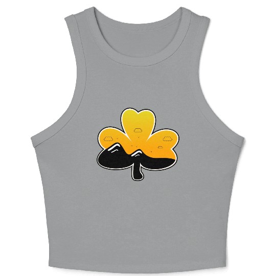 vintage st patrick sunrise Crop Tank Top