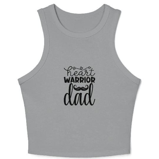 Heart Warrior Dad Crop Tank Top