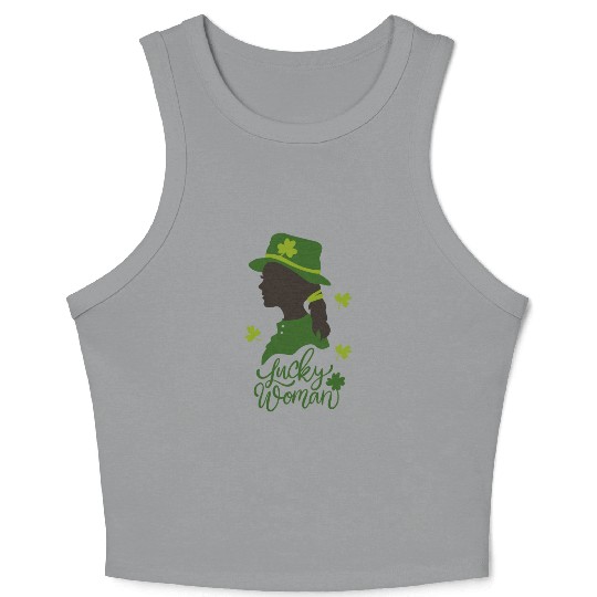 St Patricks Day | Lucky Women Crop Tank Top