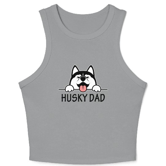 Husky Dad Crop Tank Top