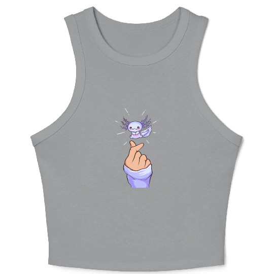 Japanese Aesthetic Kawaii Axolotl Crop Tank Top