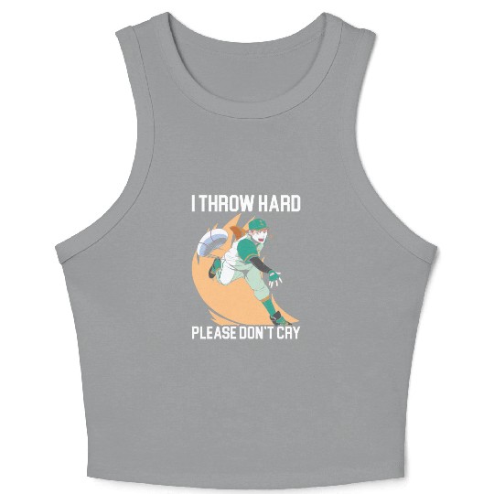Baseball Player Baseball Coach Baseball Pitcher Crop Tank Top