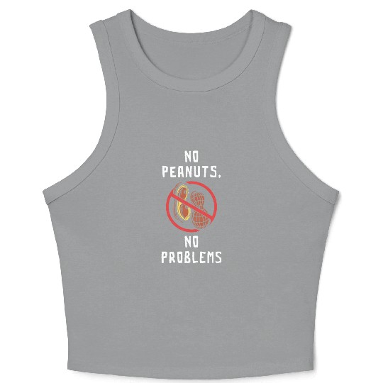 No Peanuts No Problems Peanut Allergic Crop Tank Top