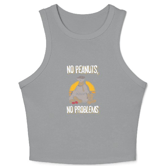 No Peanuts No Problems Peanut Allergic Crop Tank Top