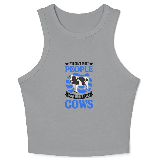 Cow Gift Farmer Cattle Breeder Cows Crop Tank Top