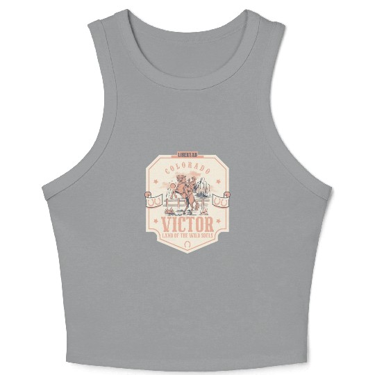 victor colorado wild west town Crop Tank Top