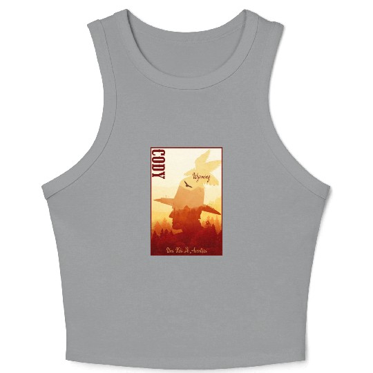 Cody Wyoming wild west town Crop Tank Top