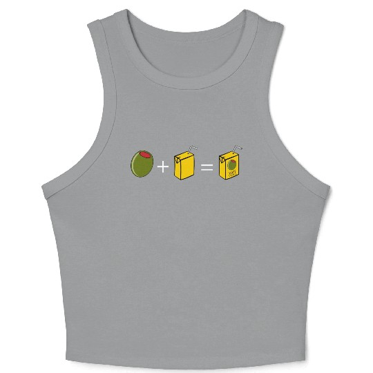 Olive Juice I Love You Crop Tank Top
