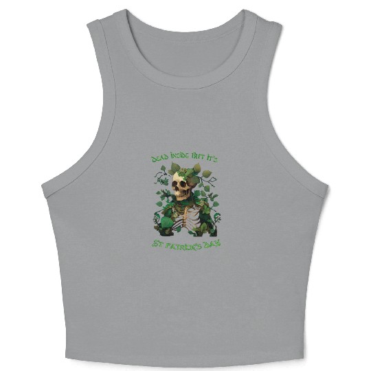 Dead inside but its St Patrick's Crop Tank Top