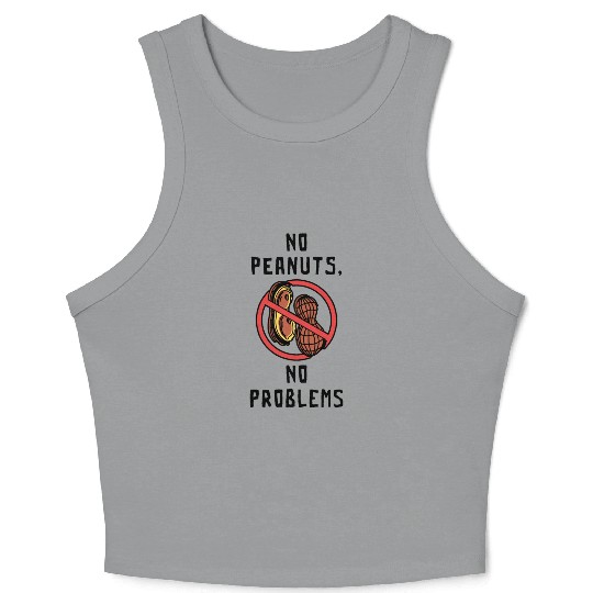 No Peanuts No Problems Peanut Allergic Crop Tank Top