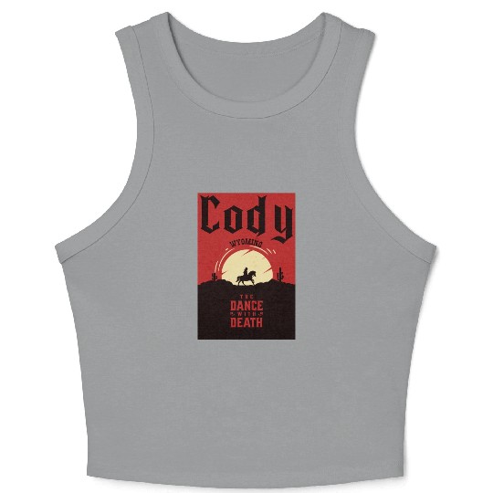 Cody Wyoming wild west town Crop Tank Top