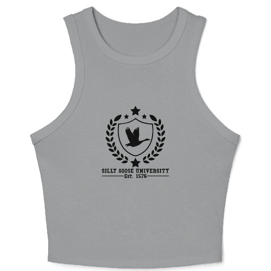 Silly Goose University Established 1576 Goose Crop Tank Top