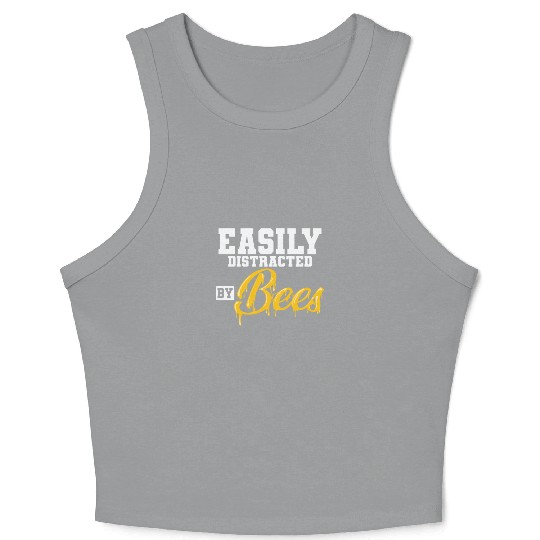 Beekeeper Honey Easily Distracted by Bees Crop Tank Top