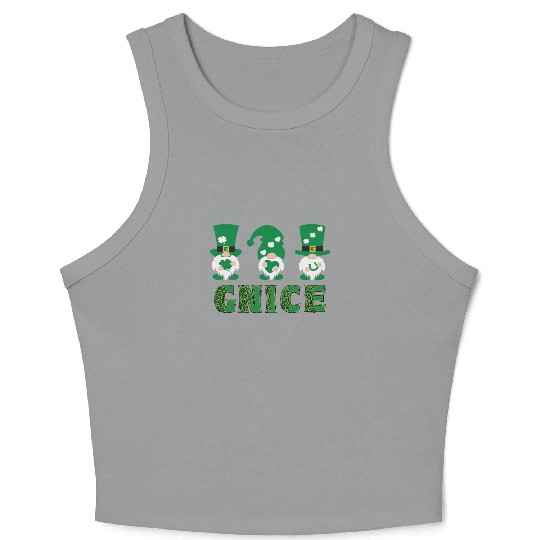 Garden Gnomes Gnome Lover Funny Gnome Gardening Crop Tank Top