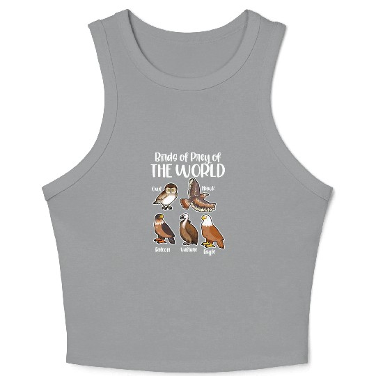 Birds of Prey Of The World Crop Tank Top