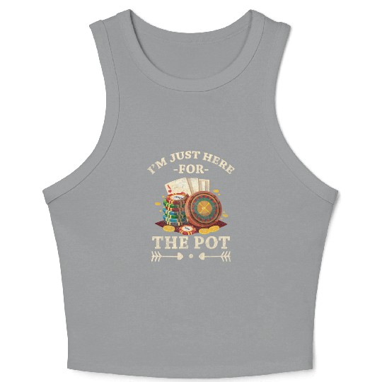 Poker Ace Blackjack Crop Tank Top
