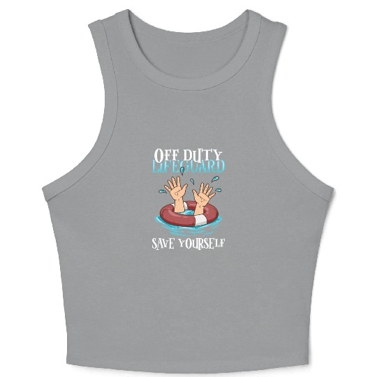 Swimmer Scuba Diving Lifeguard Water Sport Crop Tank Top