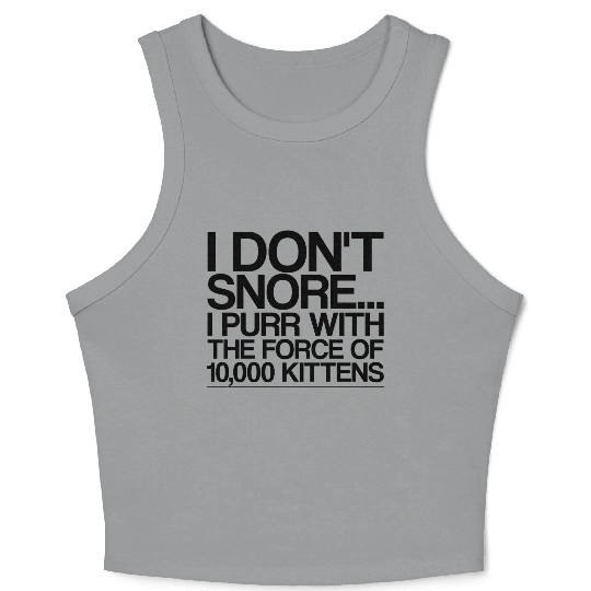 I Purr With The Force Of 10,000 Kittens 4 Crop Tank Top