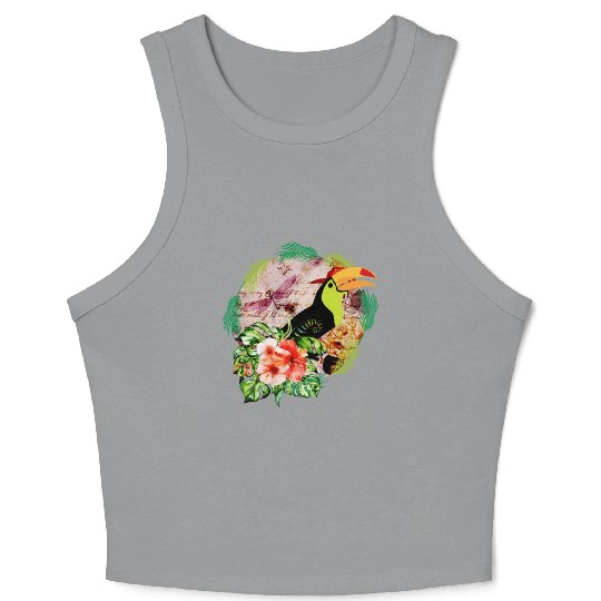 Toucan's Magic - Tropical Bird Witchcraft Crop Tank Top