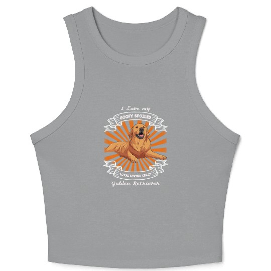 I love my Golden Retriever Crop Tank Top