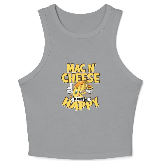 Mac N' Cheese Taster Pasta Food Macaroni Crop Tank Top