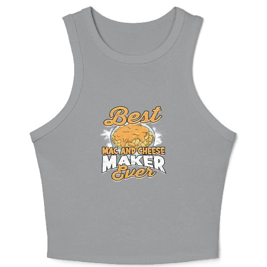 Mac N' Cheese Taster Pasta Food Macaroni Crop Tank Top