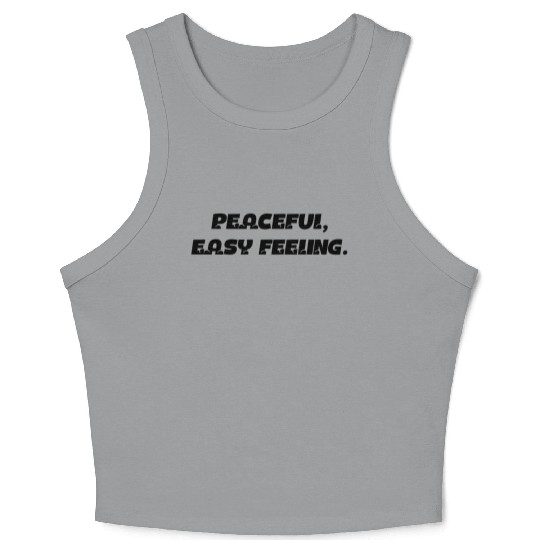 "Peaceful Living" Crop Tank Top