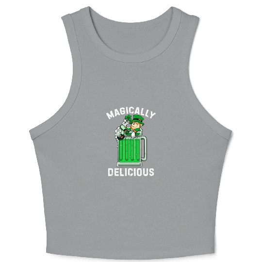 Magically Delicious idea St Patricks Day Drinking Crop Tank Top