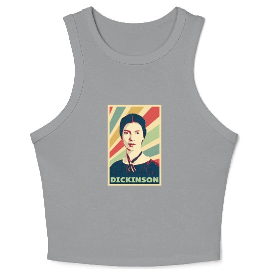 Emily Dickinson Vintage Colors Crop Tank Top