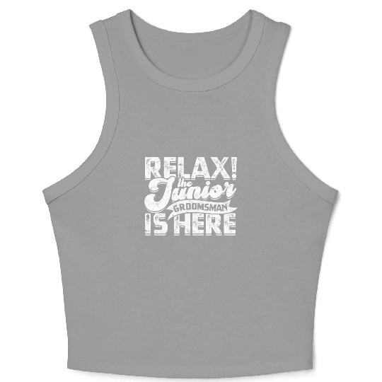 Junior Grooms Man Wedding Party Groomsmen Crop Tank Top
