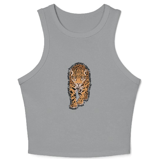 Brazilian Jaguar Crop Tank Top
