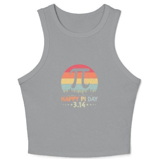 Happy Birthday Girl Boy Crop Tank Top Math Geek Crop Tank Top
