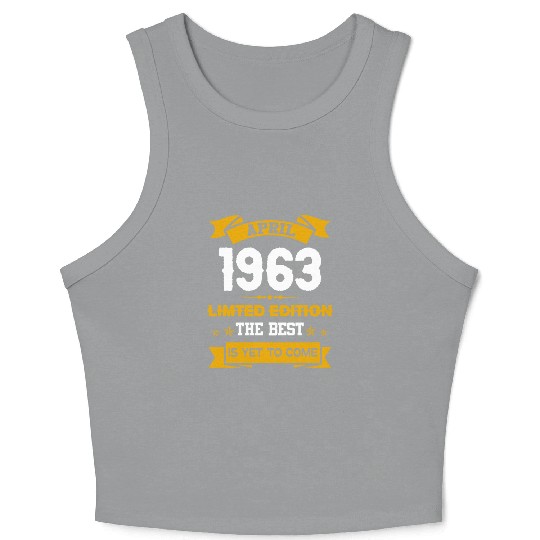 April 1963 Birthday Surprise Crop Tank Top