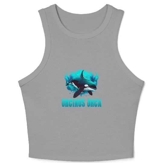 ORCINUS ORCA for a Science Biologist Whale Lover Crop Tank Top