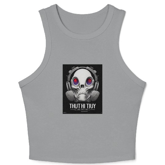 The Truth is Out There a design featuring alien Crop Tank Top