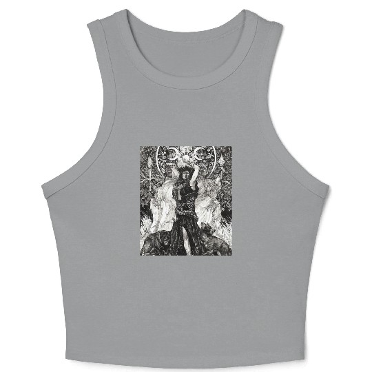 The Goddess Hecate Tarot Card Triple Wiccan Pagan Crop Tank Top