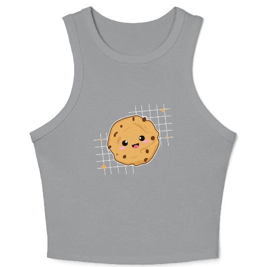 kawaii cookie Crop Tank Top