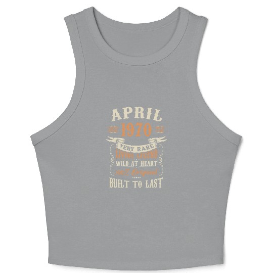 April 1970 Birthday Surprise Crop Tank Top