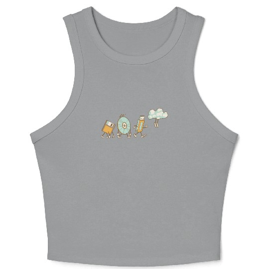 DevOps Engineer Cloud Computing Evolution Crop Tank Top