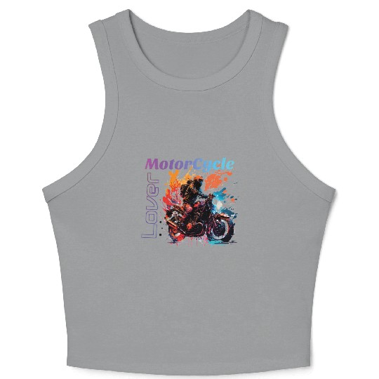 motorcycle lover Crop Tank Top
