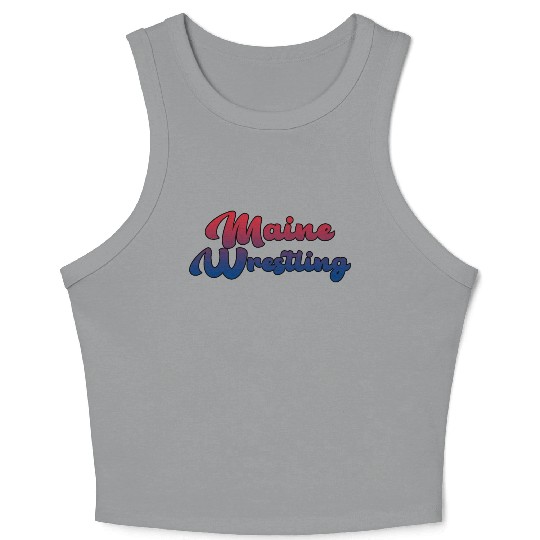 Maine Wrestling Crop Tank Top