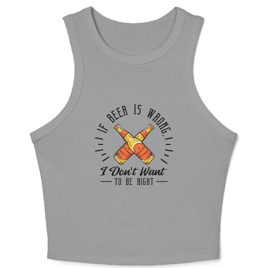 Beer Lover Brewery Drinker Funny Drinking Alcohol Crop Tank Top