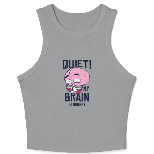 Book Lover Brain Reading Books Literature Crop Tank Top