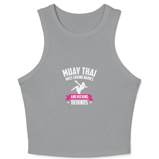 International Women's Day Muay Thai Girl Power Crop Tank Top