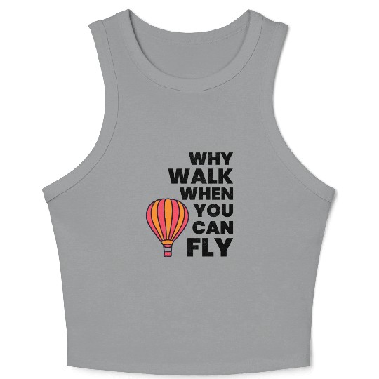 Hot Air Ballooning Hopper Balloon Ride Balloonist Crop Tank Top