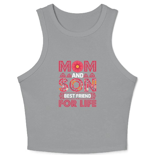 Mom And Son Crop Tank Top