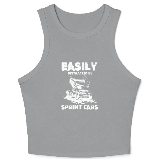 Sprint Car Racing, sprint car, dirt track racers Crop Tank Top